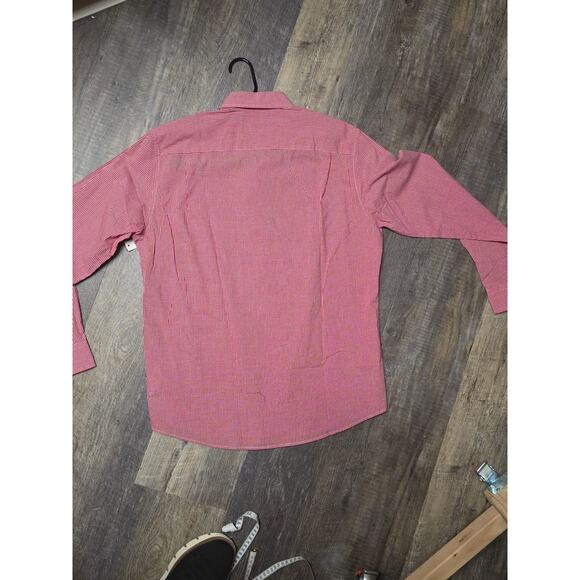 Amazon Essentials Red Plaid Regular fit 100% Cotton size Large - Picture 4 of 5